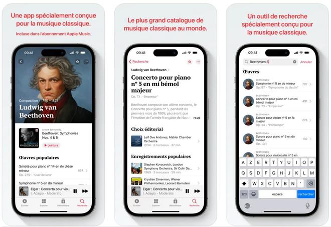 Apple Music Classical arrive bientôt dans de nouveaux pays