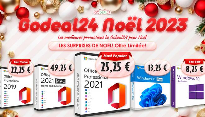 Obtenez Windows 11 Pro à vie pour 10€ et Office 2021 pour 15€ pendant cette vente de Noël