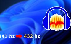 Convertir la musique de 440hz à 432hz avec Audacity