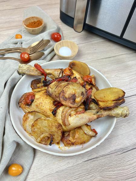 Cuisses de poulet et pommes de terre à l’EasyFry