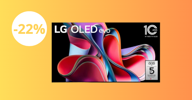 La TV LG OLED G3 voit son prix chuter au plus bas grâce à cette promo de -22%