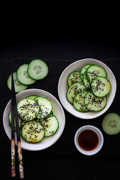 Salade de concombre à la japonaise