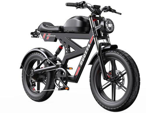 1289€ le vélo DUOTTS F20 au look de moto avec une batterie de 1400wh