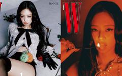 JENNIE (BLACKPINK) pose en couverture de W KOREA