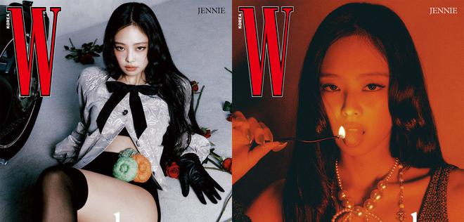 JENNIE (BLACKPINK) pose en couverture de W KOREA