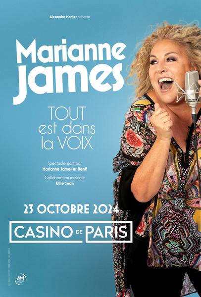 Marianne James au Casino de Paris avec « Tout est dans la voix »