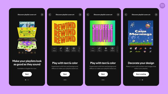 Spotify lance un outil pour designer ses pochettes de playlists directement dans l’app