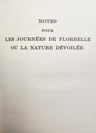 Livre audio gratuit : MARQUIS-DE-SADE - NOTES POUR LES JOURNéES DE FLORBELLE OU LA NATURE DéVOILéE