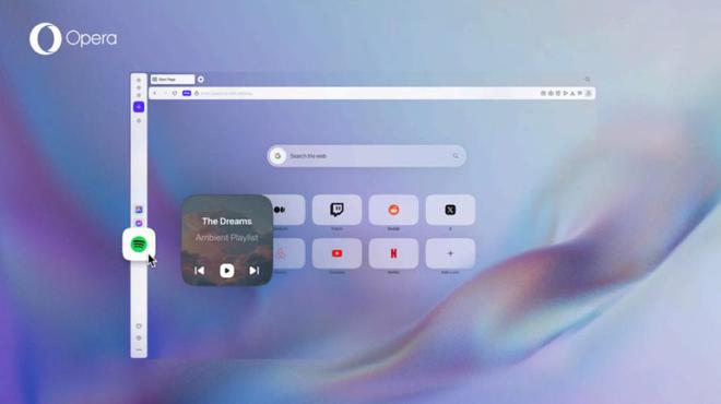 Spotify est désormais le player musical par défaut dans Opera