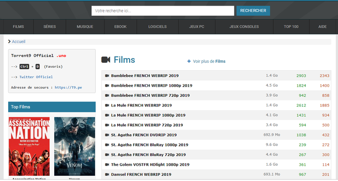 Torrent 9 officiels télécharger Films séries , jeux vidéos , Musiques