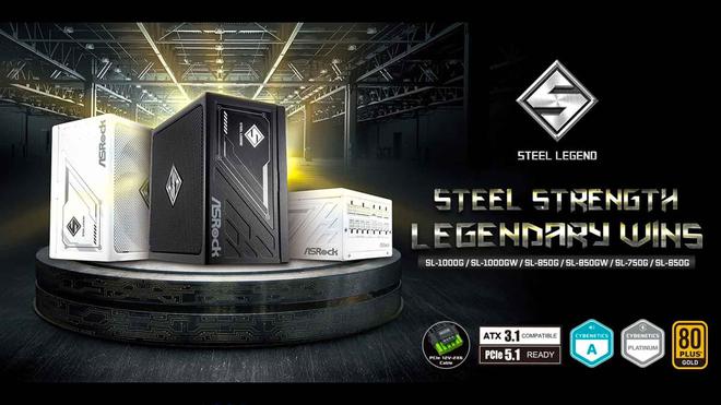 ASRock dévoile ses alimentations Steel Legend ATX 3.1 et PCIe 5.1