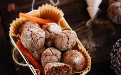 Amaretti aux noisettes cacao et orange confite