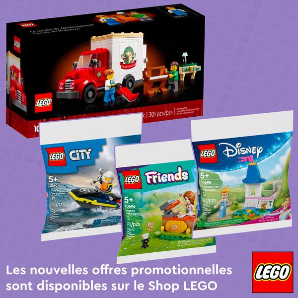 Sur le Shop LEGO :  quatre nouvelles offres promotionnelles sont disponibles