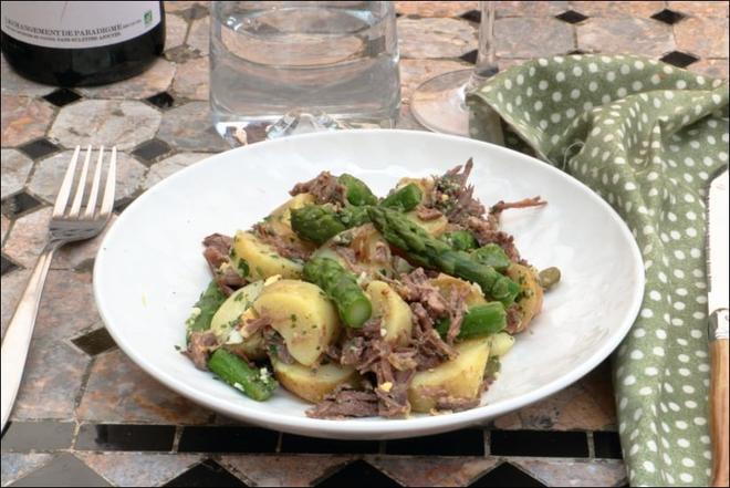 Salade de bœuf parmentière de printemps