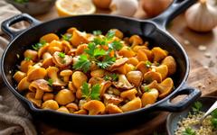 La poêlée de girolles toute simple : la recette parfaite après avoir ramassé des champignons tout l’après-midi avec les enfants !