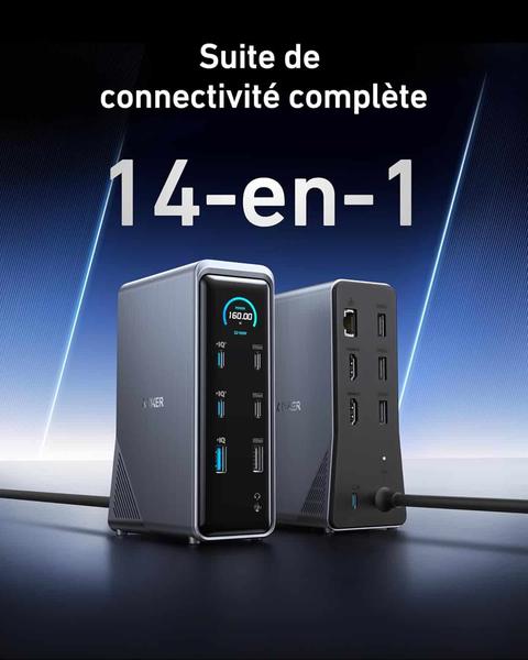 Anker Prime 160W : le chargeur compact ultime pour MacBook et PC portables