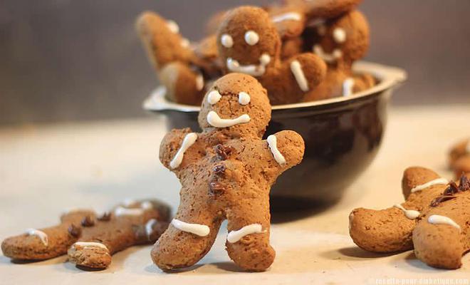 Biscuits bonshommes de Noël en pain d’épices – allégés