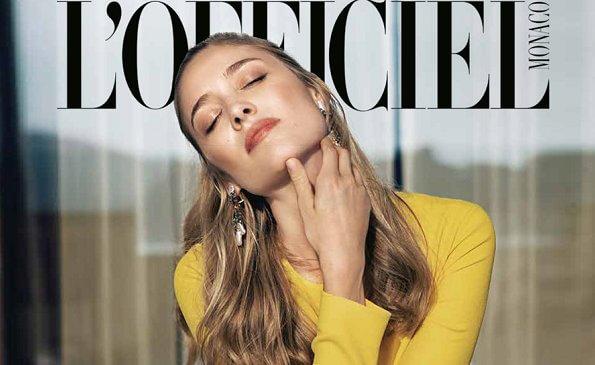 Beatrice Borromeo gave an interview to the first issue of L'Officiel Monaco Magazine