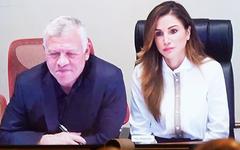 Jordanian King and Queen made a video call to a group of people with disabilities