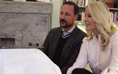 Crown Princess Mette-Marit and Crown Prince Haakon made video calls to three students