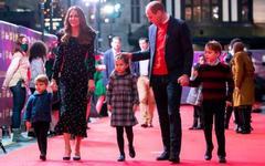 The Cambridge Family attended a special pantomime performance at Palladium