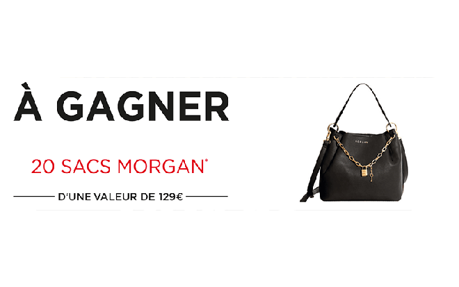 20 sacs Morgan offerts (Valeur unitaire de 129 euros)