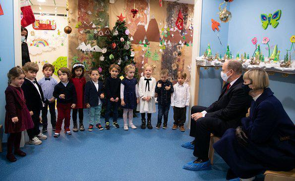 Prince Albert and Princess Charlene visited Rosine Sanmori Day Nursery