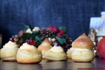 Choux à la crème de kaki et mascarpone