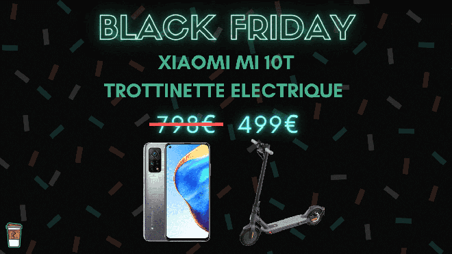 Trottinette électrique offerte pour l’achat d’un Xiaomi Mi 10T – Black Friday