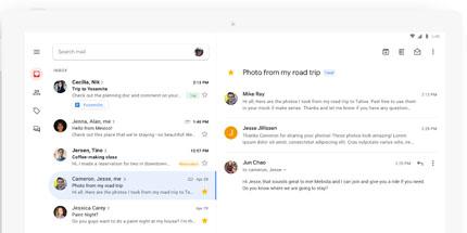 Gmail dévoile sa nouvelle interface pour Android et iOS