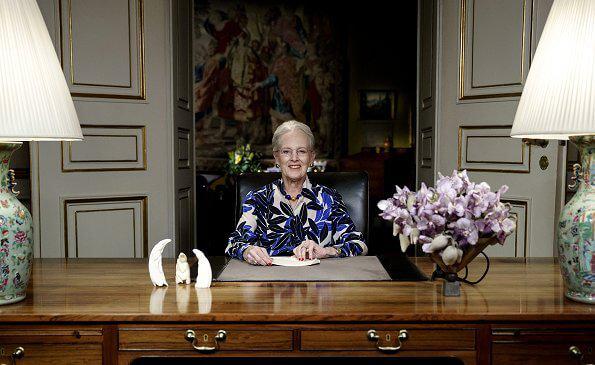 Danish Queen Margrethe delivered her traditional New Year speech