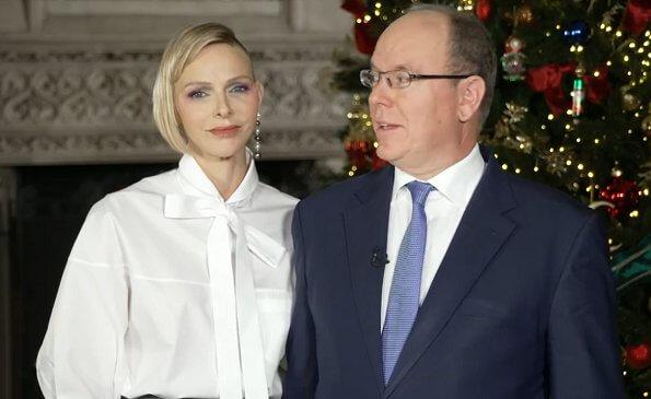Prince Albert and Princess Charlene released a greeting message