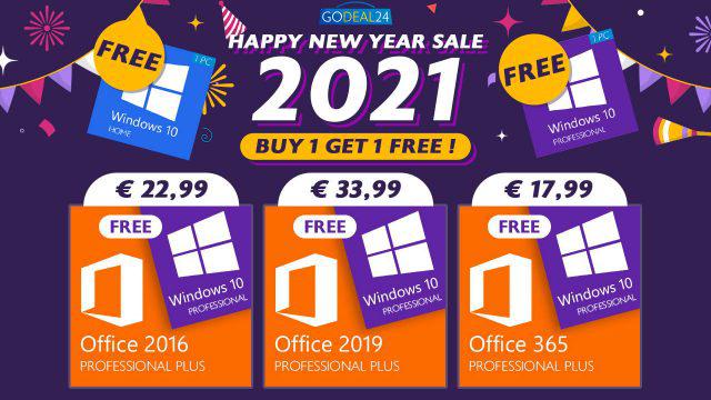 Démarrez l’année 2021 du bon pied : Windows 10 offert pour l’achat d’une clé Office à 17 €