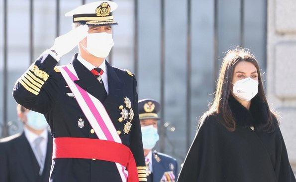 King Felipe VI and Queen Letizia attended Pascua Militar 2021