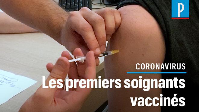 VIDÉO. Covid-19 : les premiers soignants vaccinés veulent donner l’exemple aux Français et… À leurs collègues