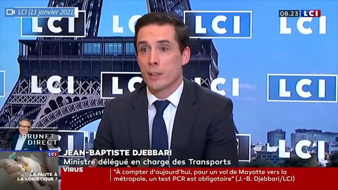 Covid-19: Jean-Baptiste Djebbari rejette l’idée d’un passeport vaccinal pour prendre l’avion ou le train