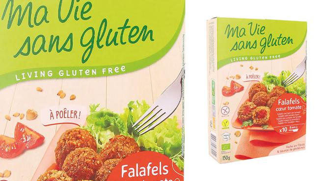 Rappel produit : Falafels cœur de tomates Bio 150g de marque Ma vie sans gluten
