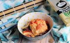 Wok de cabillaud au lait de coco
