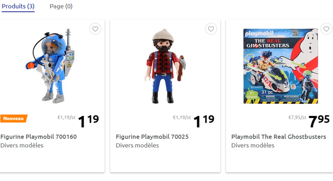 Figurines Playmobil Action Série 15 à 1.19 € le personnage chez Action