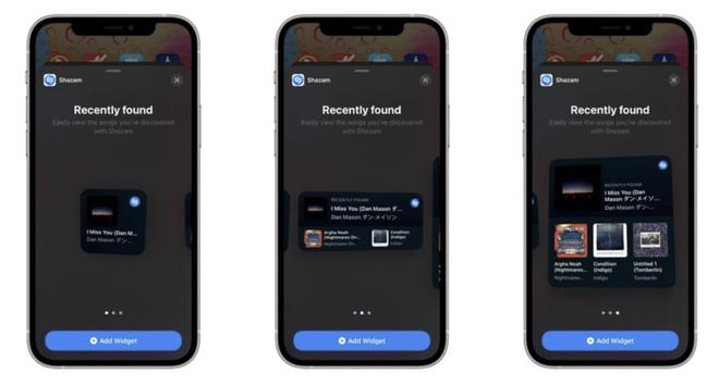 Shazam : nouveau widget pour l’écran d’accueil de l’iPhone