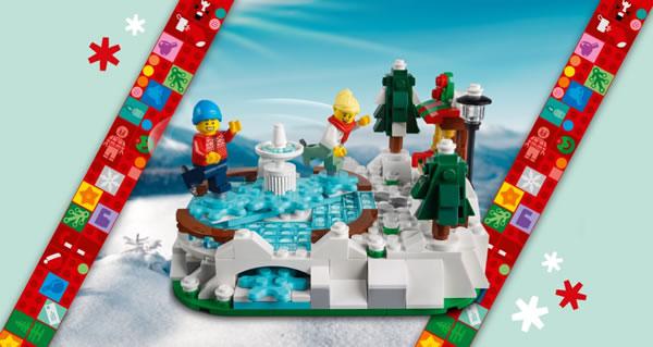 Sur le Shop LEGO : Retour du set 40416 Ice Skating Rink offert dès 150 € d'achat