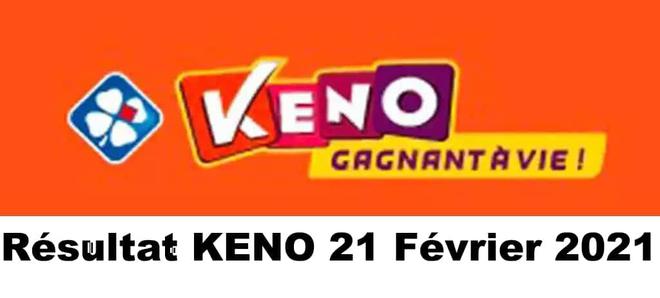 Résultat KENO 21 février 2021 tirage FDJ midi et soir