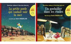 Lis et écoute Les P’tites Poules – 2 livres numériques enrichis lus par André Dussollier