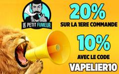 BON PLAN : Avec le code « VAPELIER10 », obtenez 10% de réduction chez Le Petit Fumeur !