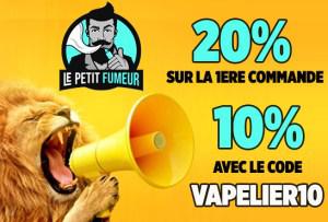 BON PLAN : Avec le code « VAPELIER10 », obtenez 10% de réduction chez Le Petit Fumeur !