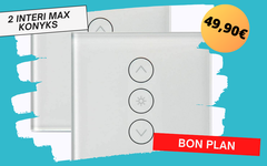 Pack de 2 interrupteurs connectés Konyks Interi Max à 49,90€ seulement !