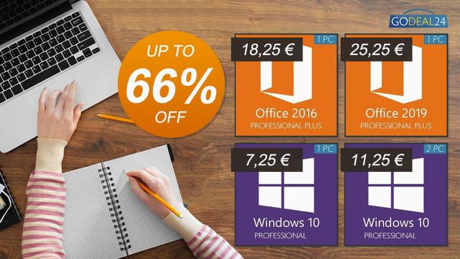 Bon plan Godeal24 : Windows 10 à seulement 7,25€ !