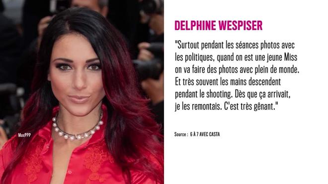 Non Stop People - Delphine Wespiser témoigne sur le harcèlement subi lorsqu'elle était Miss France