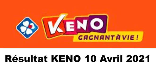 Résultat KENO 10 avril 2021 tirage FDJ midi et soir [En Ligne]