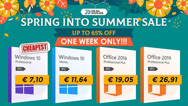 Promotions sur Dealworlds : Windows 10 Pro à seulement 7,10€